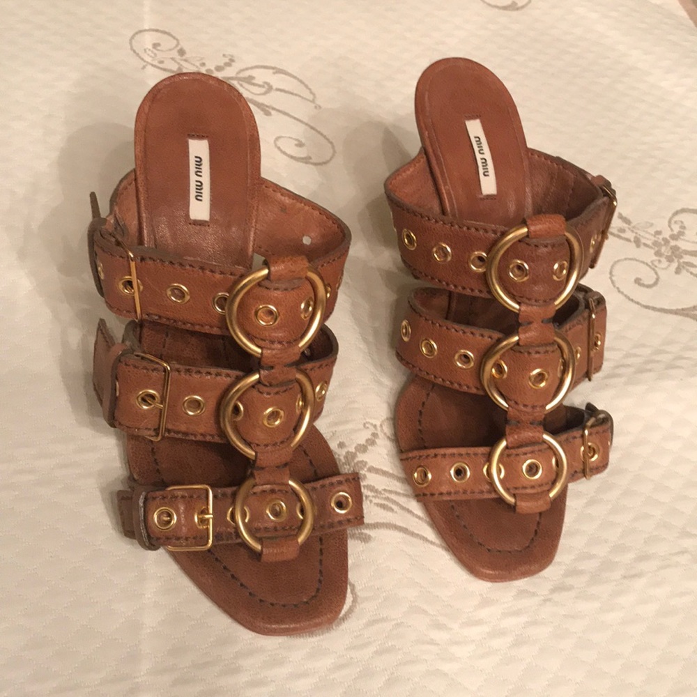 Miu Miu Leather/Hardware Heels